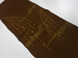 未使用品　正絹　縮緬地　帯揚げ